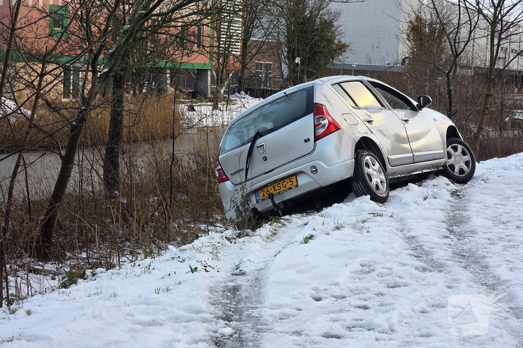 Brandweer en politie ingeschakeld bij voertuig te water