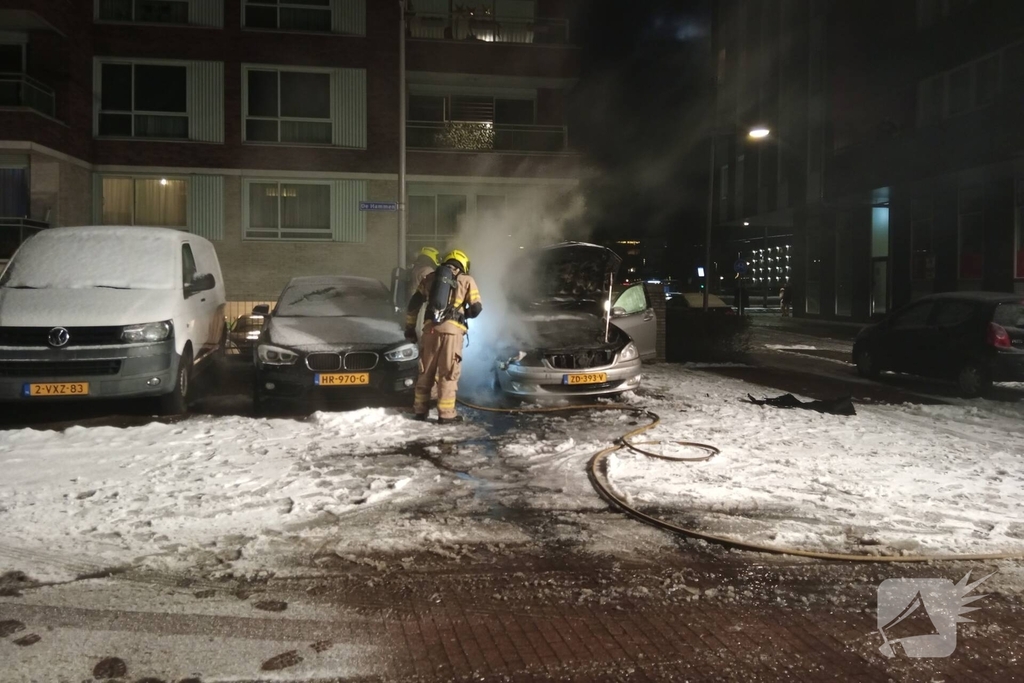 Voertuig in brand op parkeerplaats