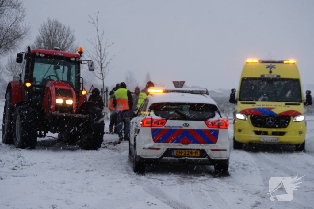 Traumahelikopter ingezet na ongeval