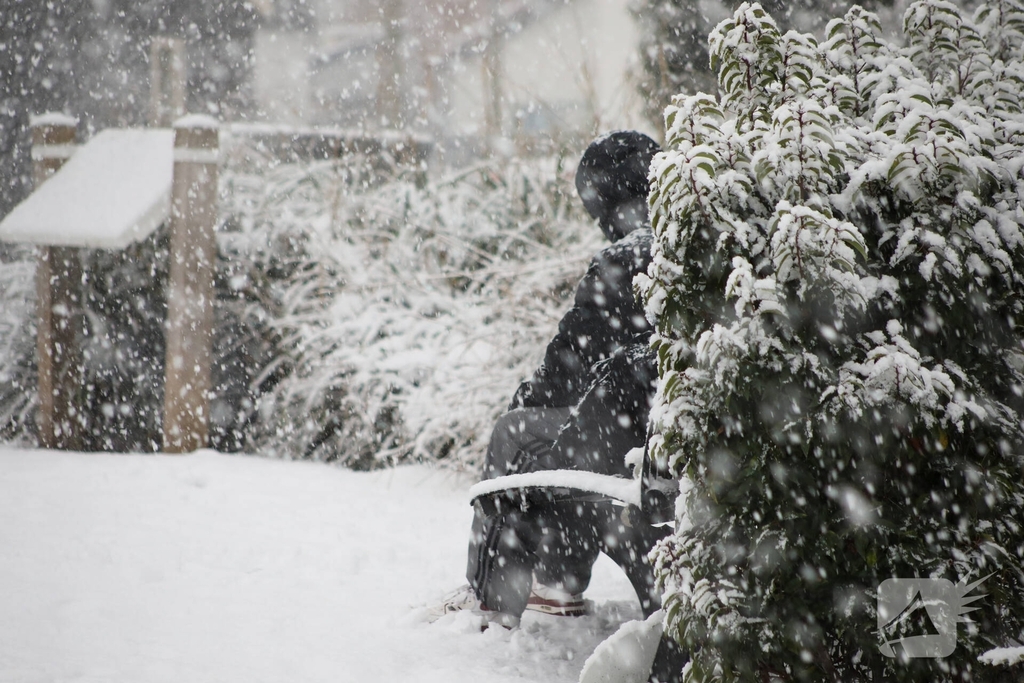Sneeuwpret na kerstvakantie met code oranje
