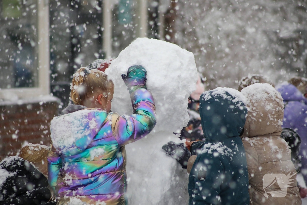 Sneeuwpret na kerstvakantie met code oranje