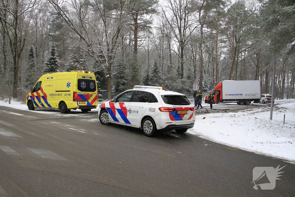 Ongeval met gewonden door botsing tussen voertuigen