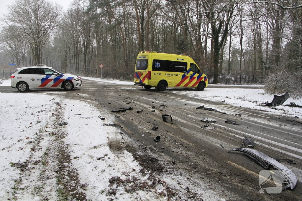 Ongeval met gewonden door botsing tussen voertuigen