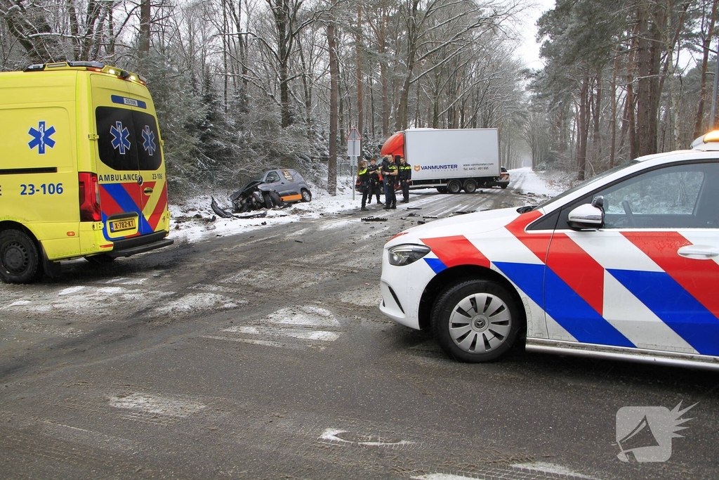 Ongeval met gewonden door botsing tussen voertuigen