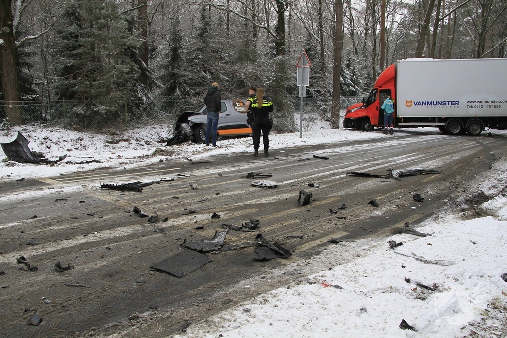 Ongeval met gewonden door botsing tussen voertuigen