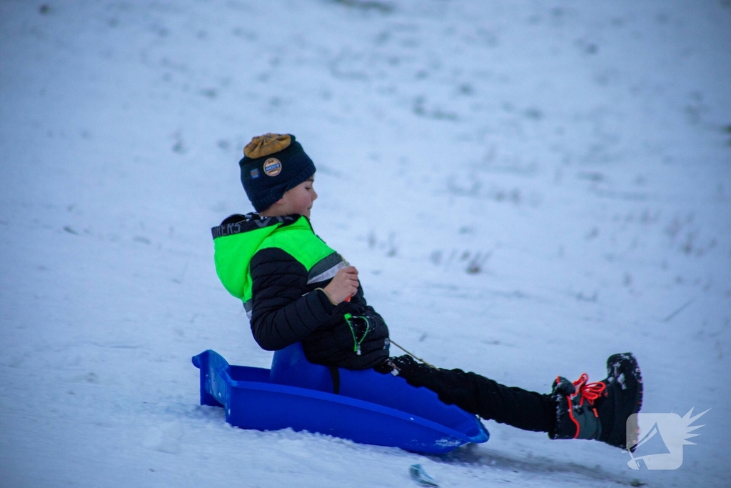 Sneeuwpret voor dier en mens