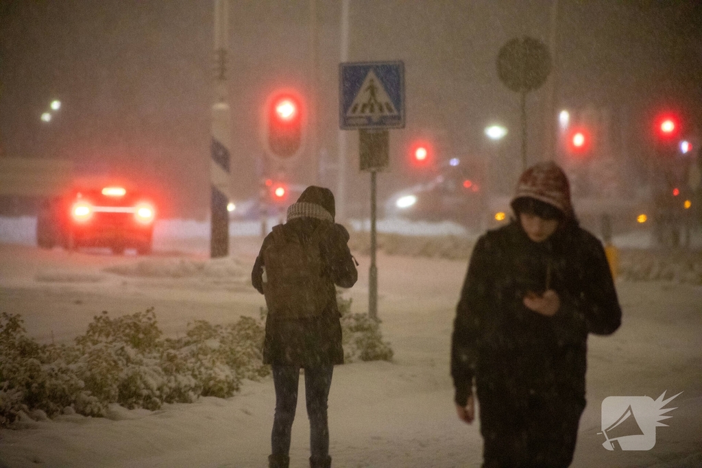 Code oranje vanwege forse sneeuwzone in ochtendspits