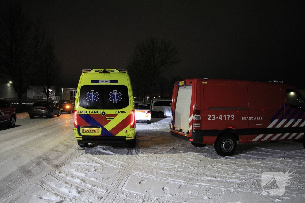 Vrachtwagen betrokken bij ongeval in pand