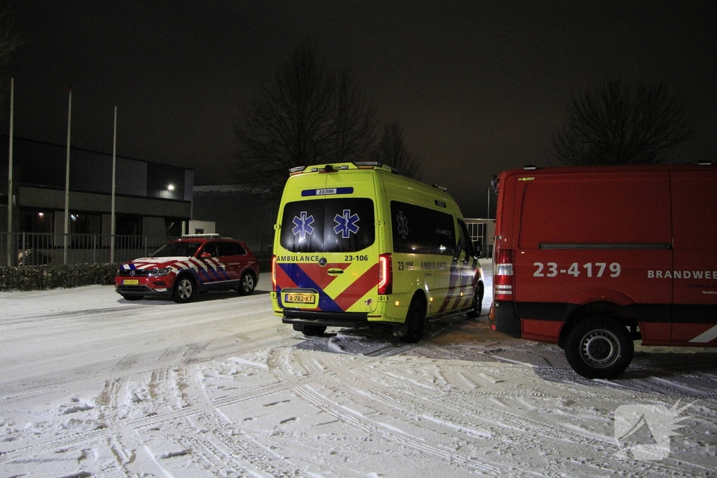 Vrachtwagen betrokken bij ongeval in pand