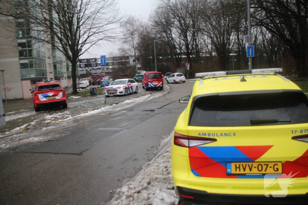 Zeer grote brand in zorgflat