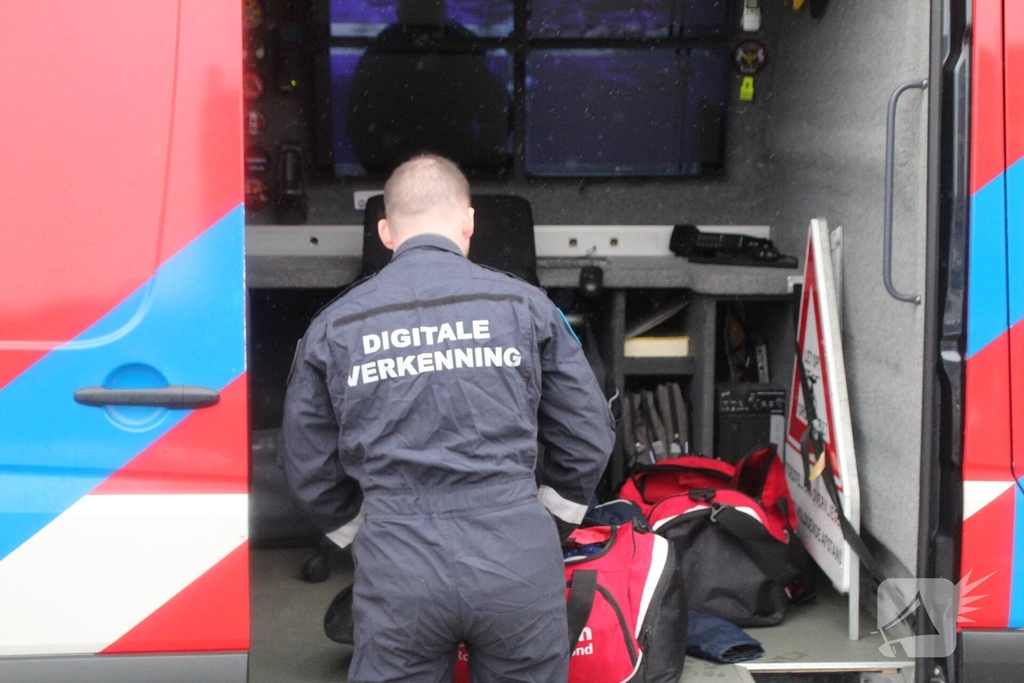 Zeer grote brand in zorgflat