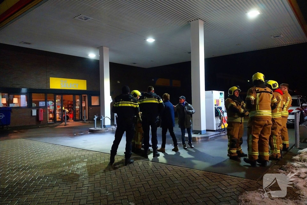 Rookontwikkeling bij tankstation