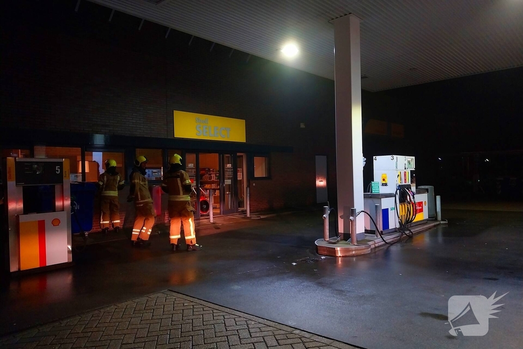 Rookontwikkeling bij tankstation