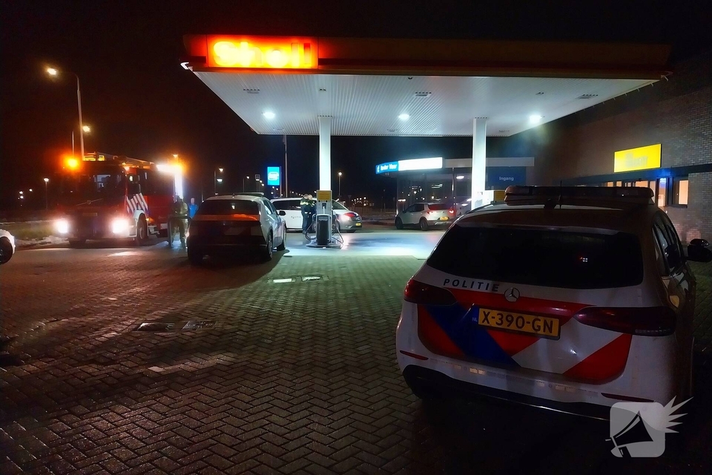 Rookontwikkeling bij tankstation