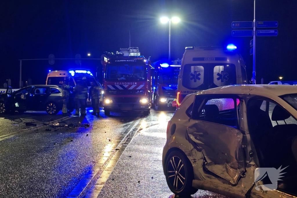 Ongeval met meerdere gewonden in Lelystad