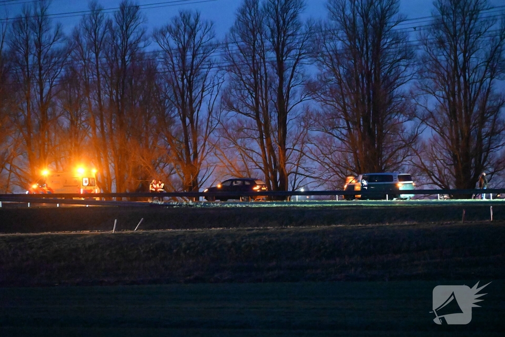 Verkeersongeluk leidt tot wegafsluiting