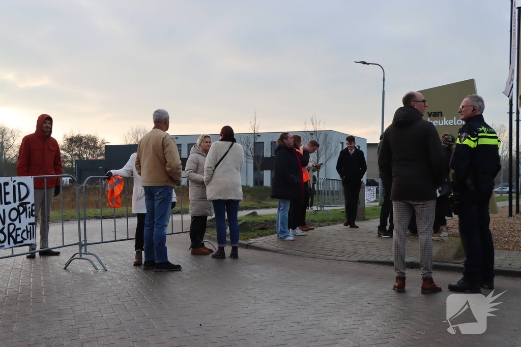 Demonstratie tegen komst asielzoekerscentrum