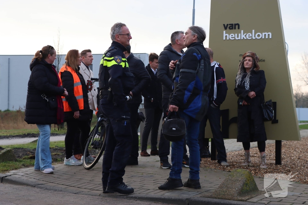 Demonstratie tegen komst asielzoekerscentrum
