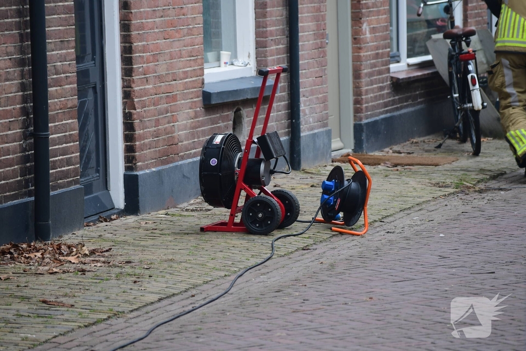 Brandweer ventileert woning vanwege teveel koolmonoxide