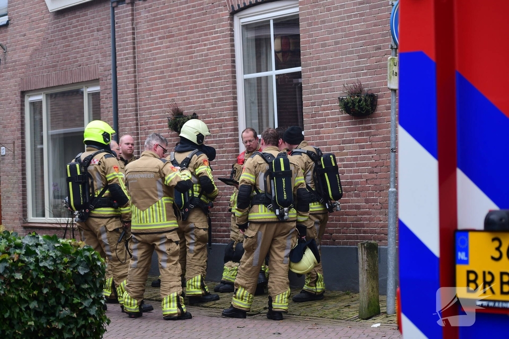 Brandweer ventileert woning vanwege teveel koolmonoxide