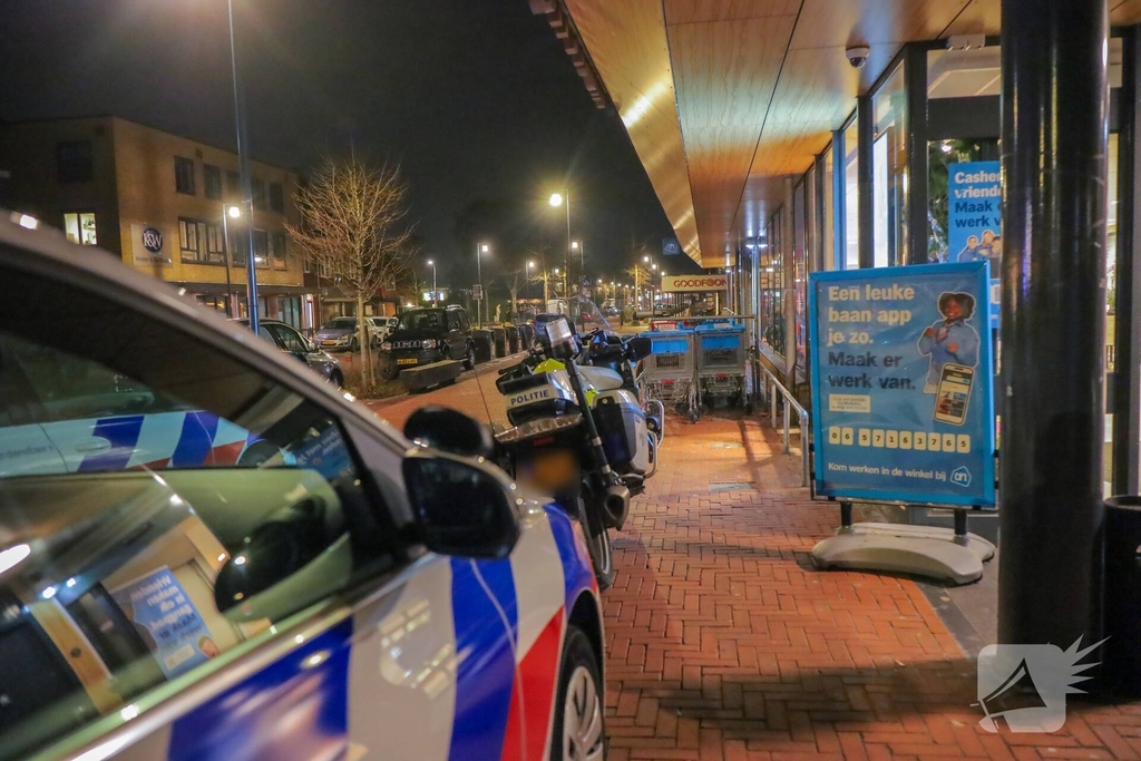 Overval op supermarkt leidt tot politieactie