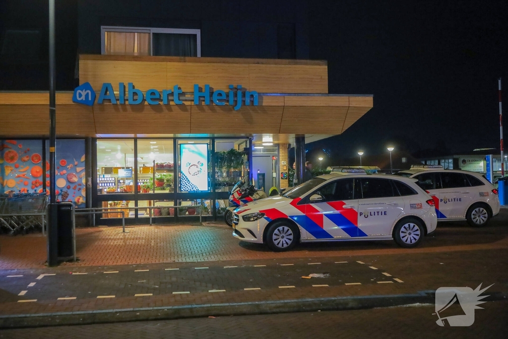 Overval op supermarkt leidt tot politieactie