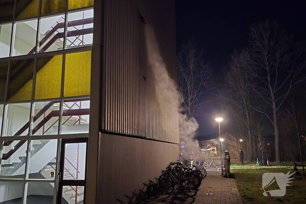 Brandweer onderzoekt abnormale rookontwikkeling en damp uit de schoorsteen