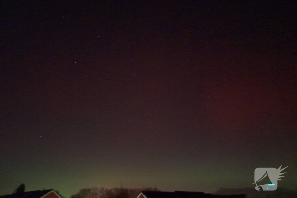 Noorderlicht zichtbaar door solar storm