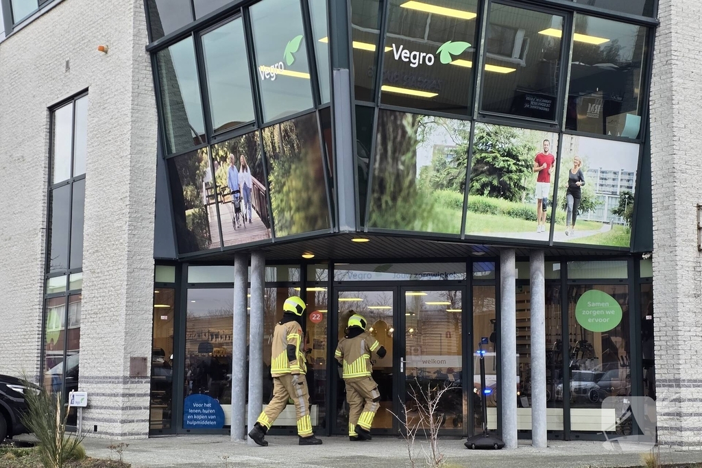 Controle na gaslucht in winkelpand