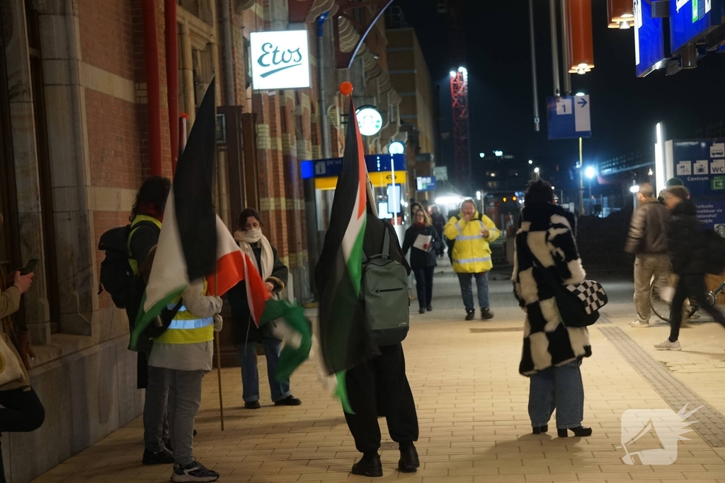 Demonstratie trekt aandacht in centrum