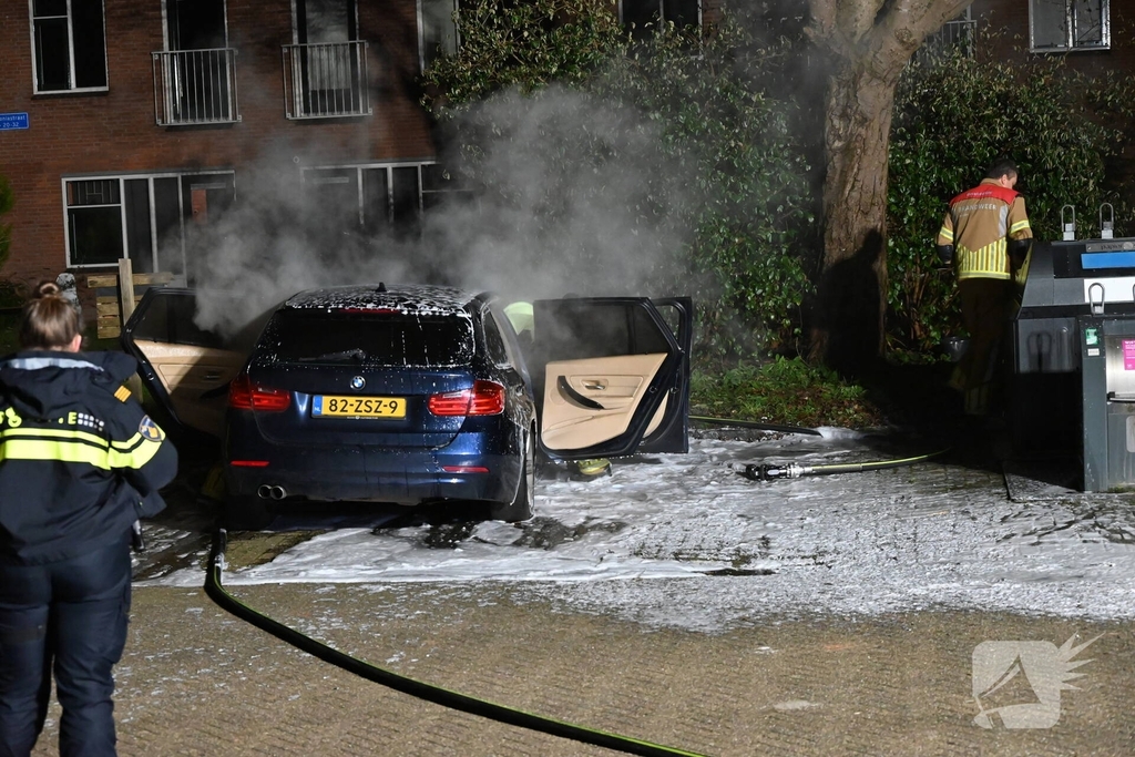 Brand in voertuig geblust