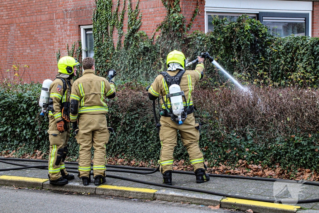 Buitenbrand in tuin snel geblust