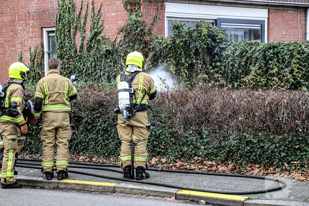 Buitenbrand in tuin snel geblust