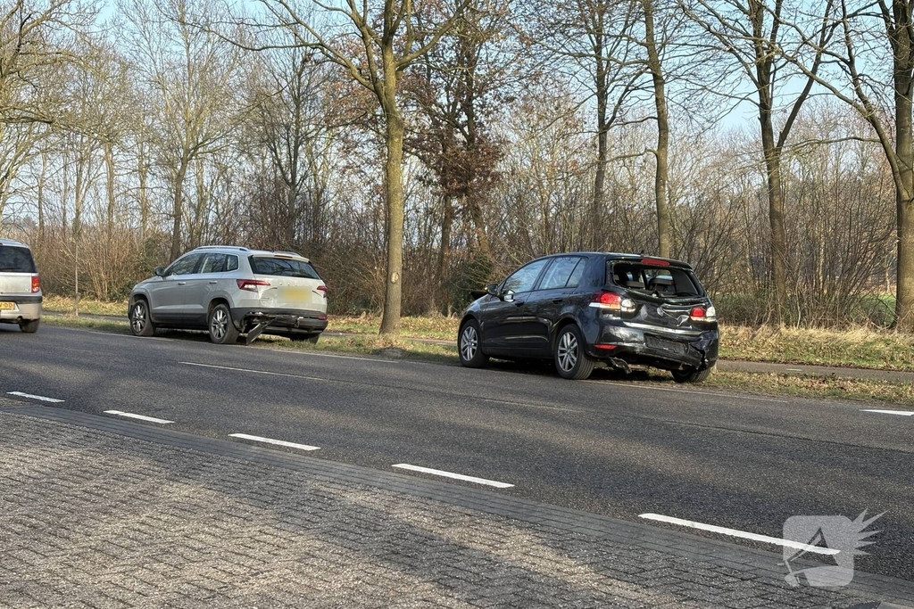 Vier voertuigen betrokken bij ongeval