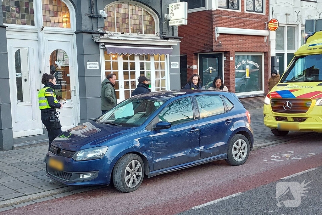 Voertuigen beschadigd na botsing