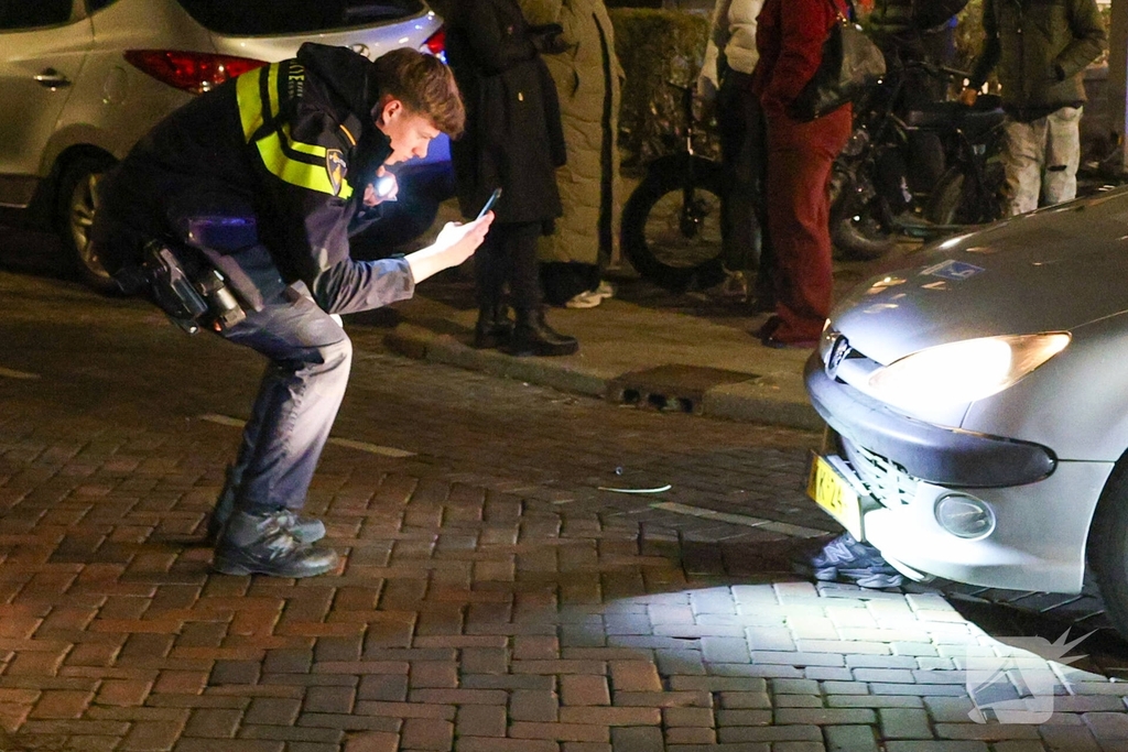 Auto botst op Fatbike in Rotterdam