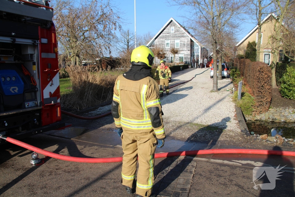 Woningbrand onder controle na snelle brandweeractie