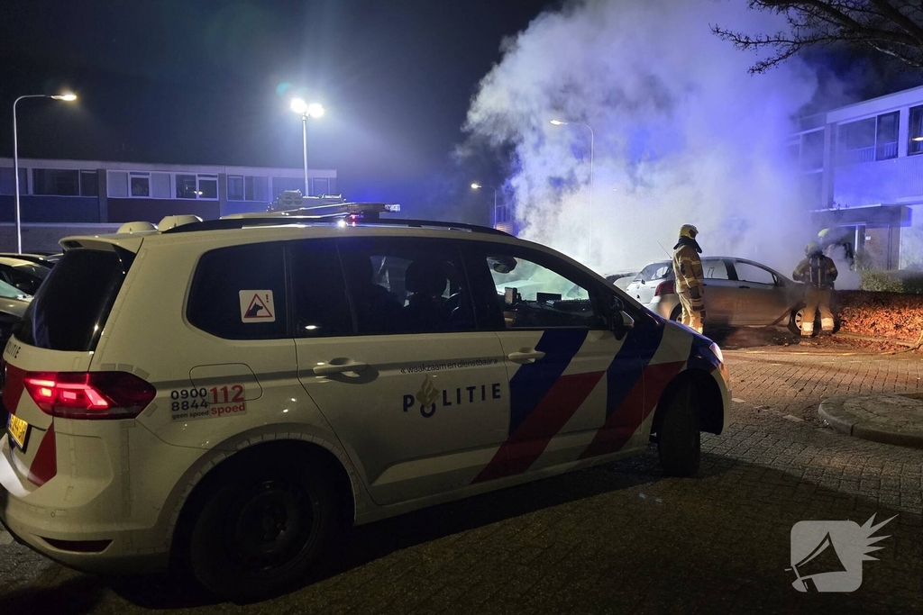 Drietal auto's verwoest door brand