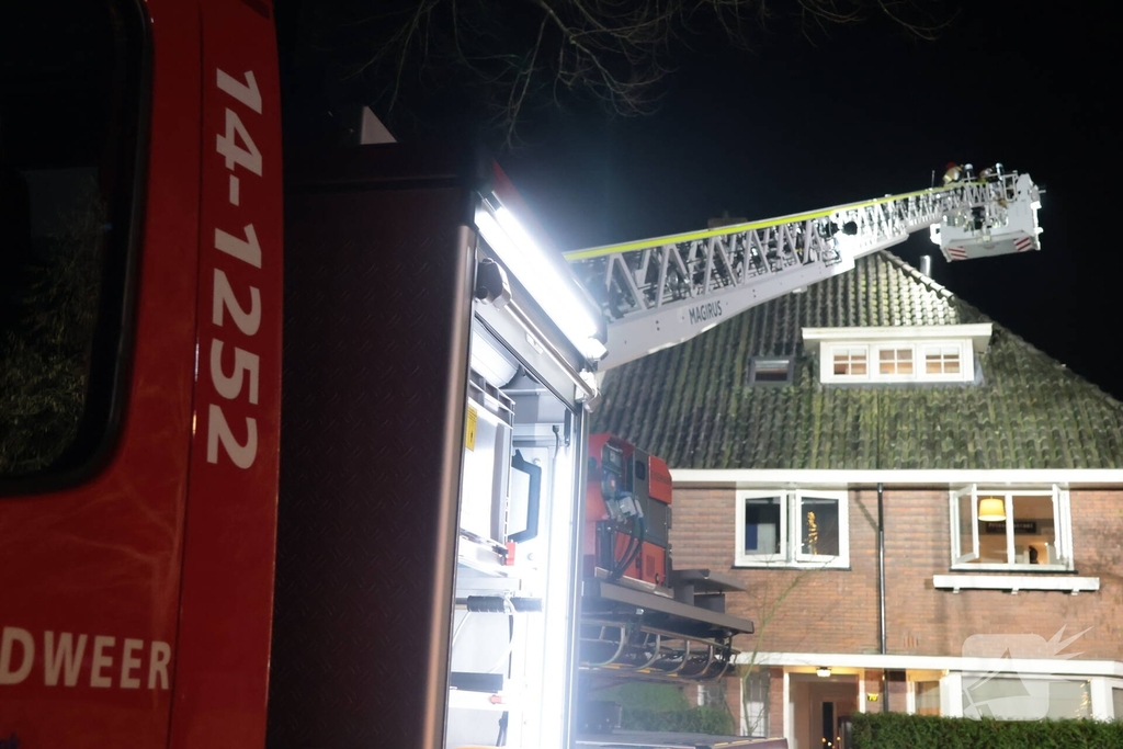 Brand in schoorsteen veroorzaakt opschudding
