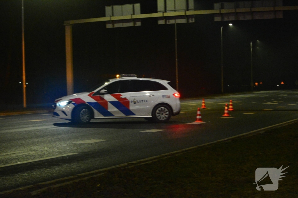 Ongeval tussen twee voertuigen bij wegrestaurant
