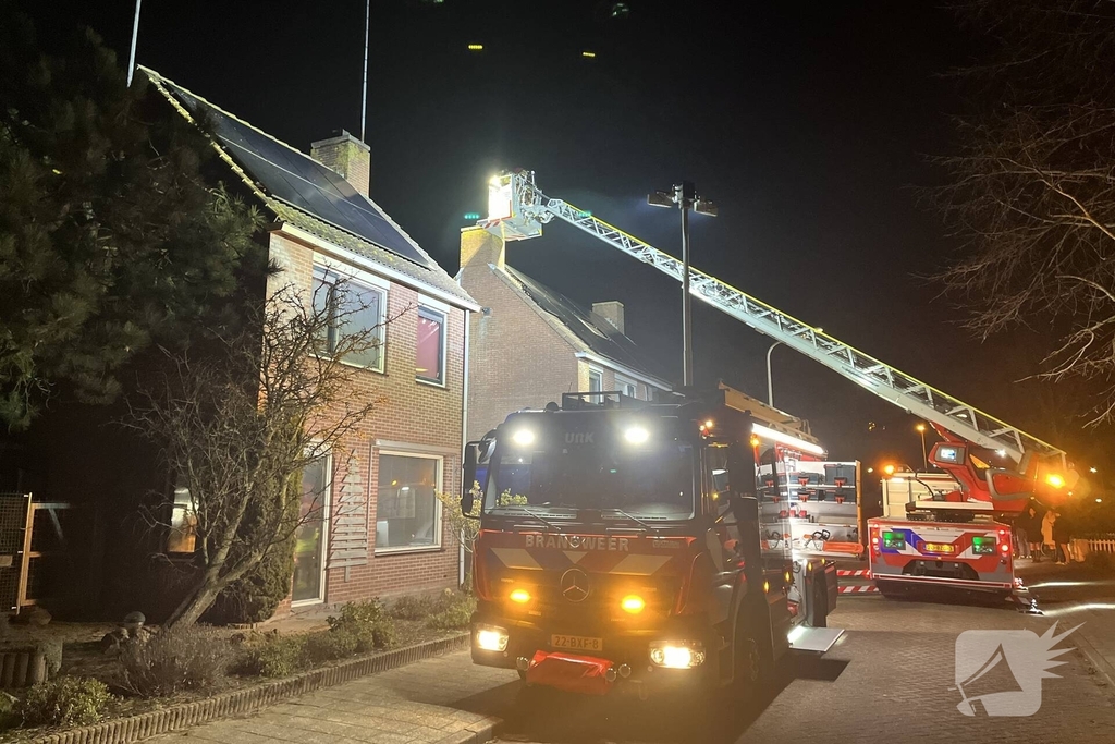 Brandweer ingezet vanwege schoorsteenbrand