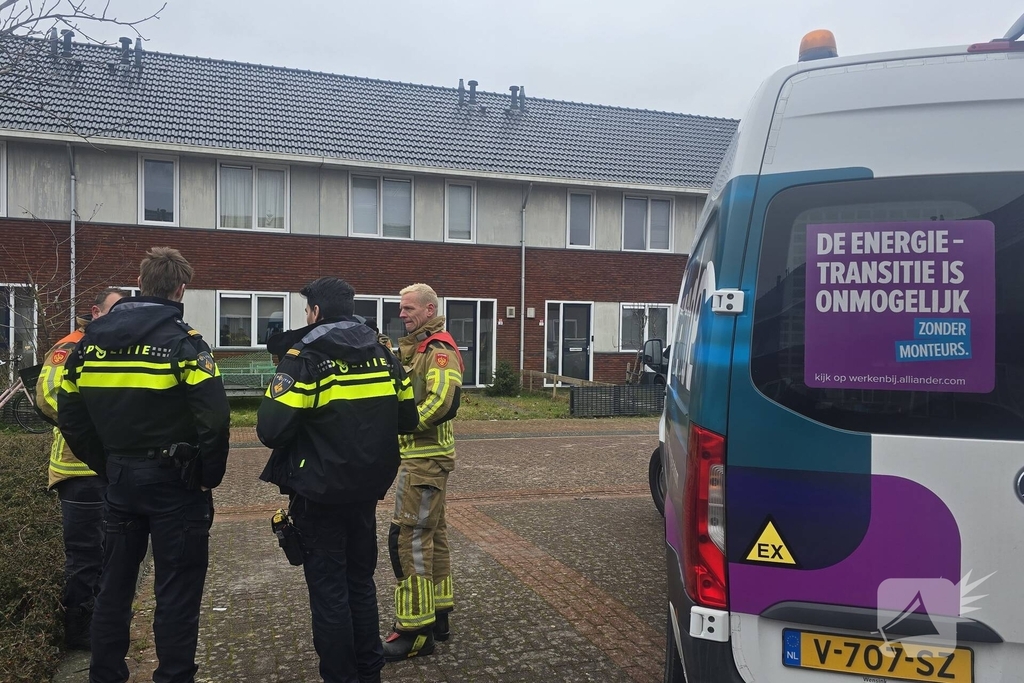 Gaslek zorgt voor ontruiming van woning