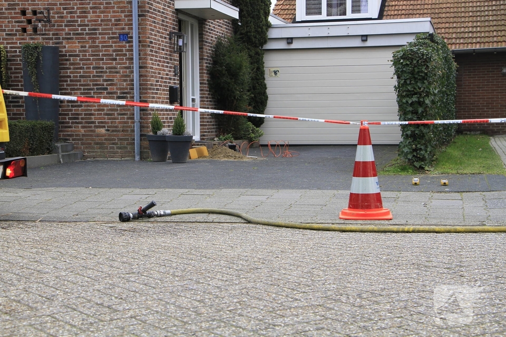 Gasleiding geraakt tijdens graafwerkzaamheden