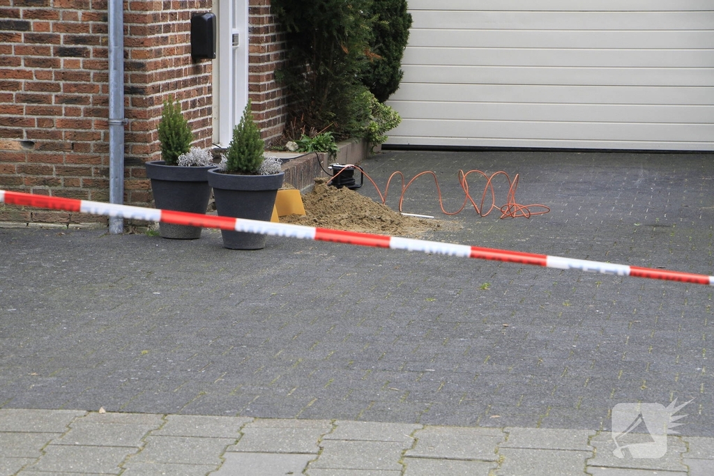 Gasleiding geraakt tijdens graafwerkzaamheden