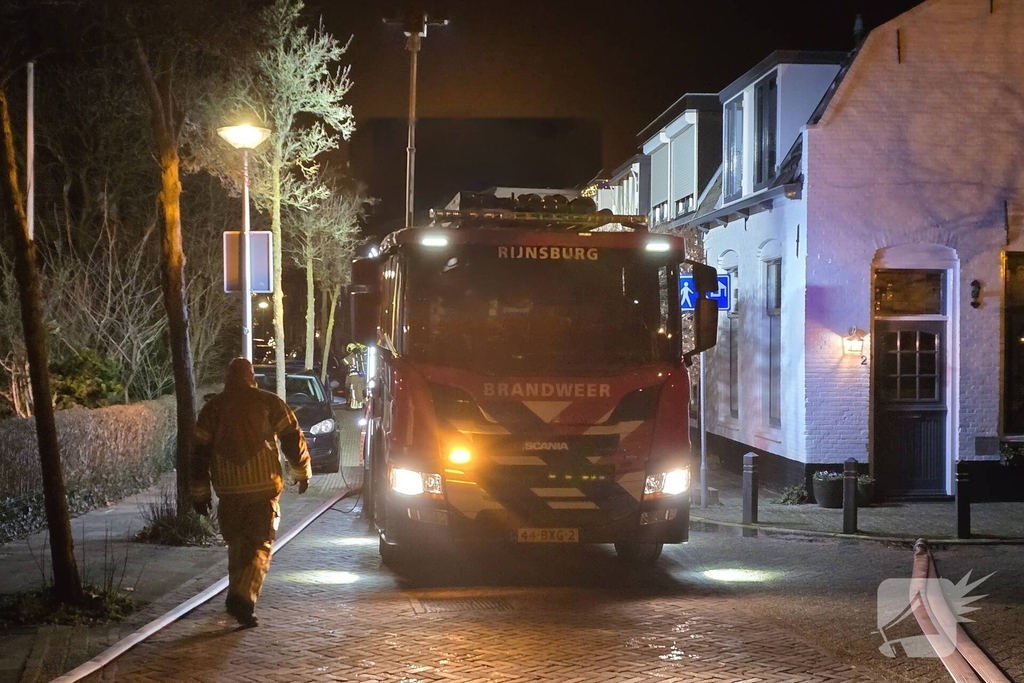 Rookontwikkeling bij nachtelijke woningbrand