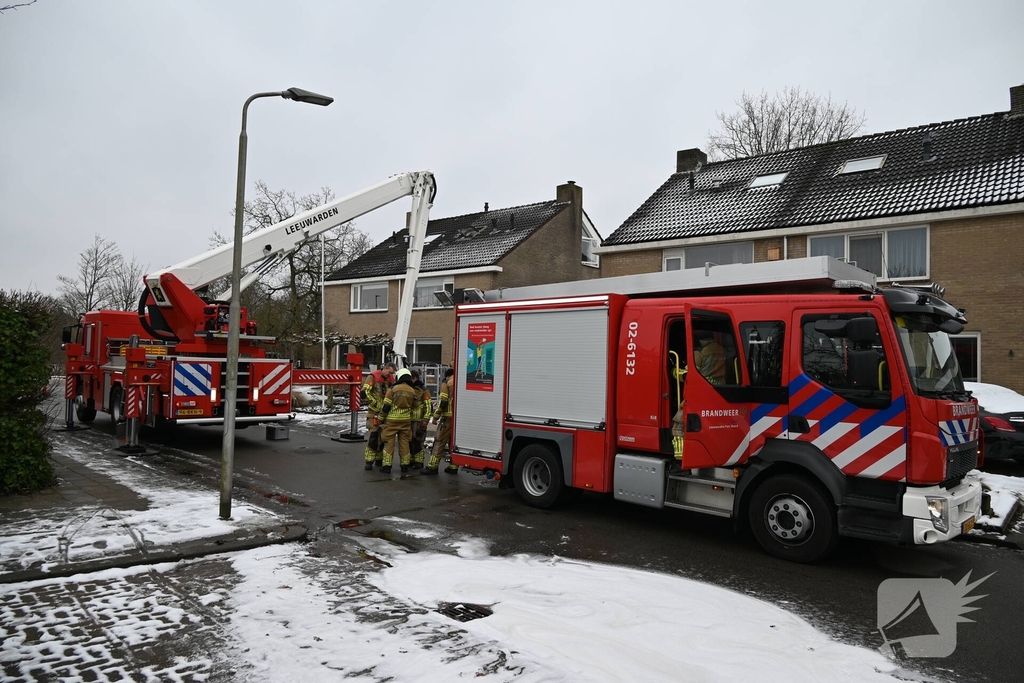 Hulpdiensten snel ter plaatse bij woningbrand