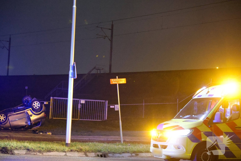 Jongeman belandt op zijn kop na ongeval