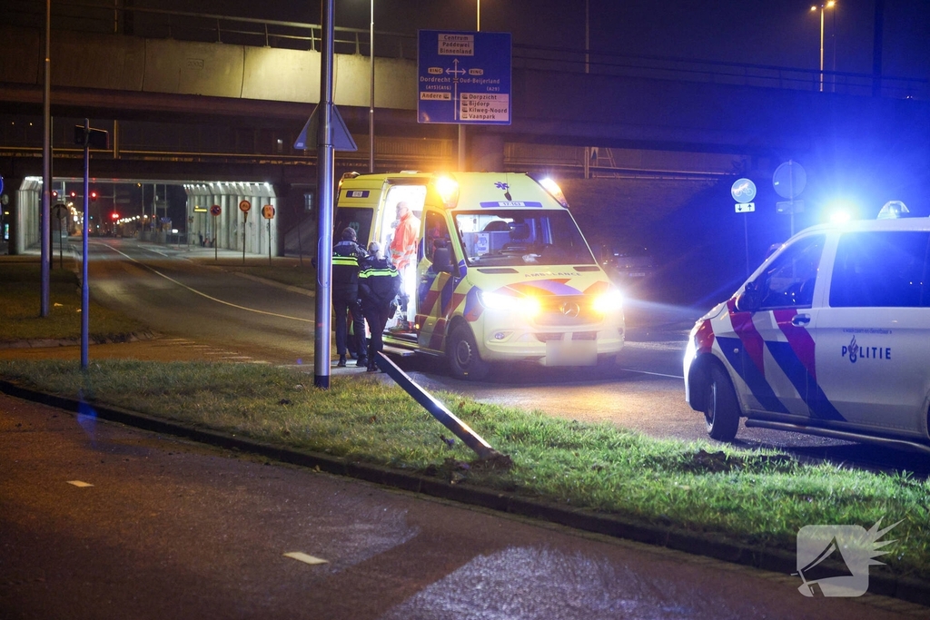 Jongeman belandt op zijn kop na ongeval