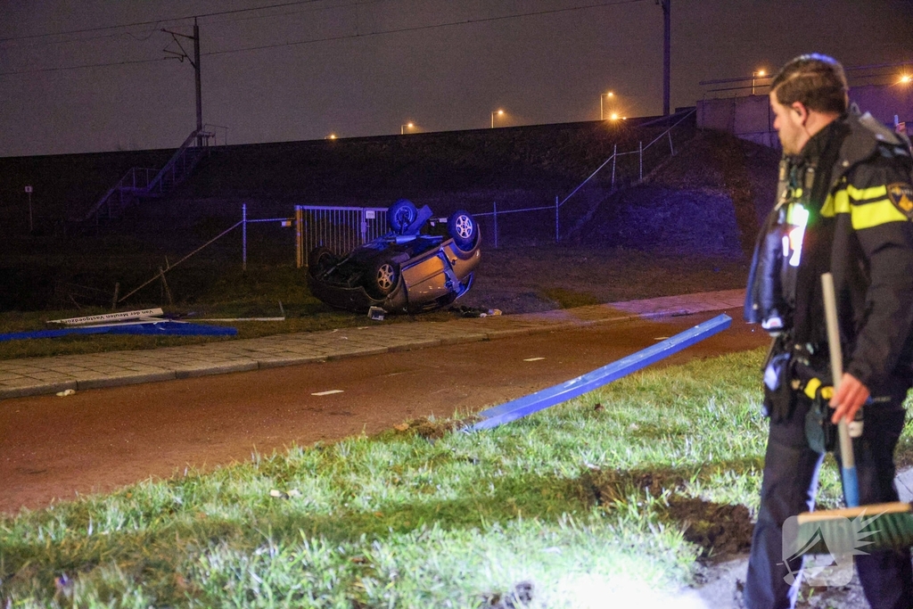 Jongeman belandt op zijn kop na ongeval