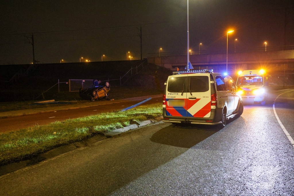 Jongeman belandt op zijn kop na ongeval